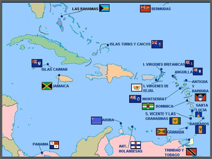 Mapa del Caribe - Mundo Offshore