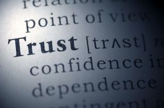 Dictionary definition of the word Trust.