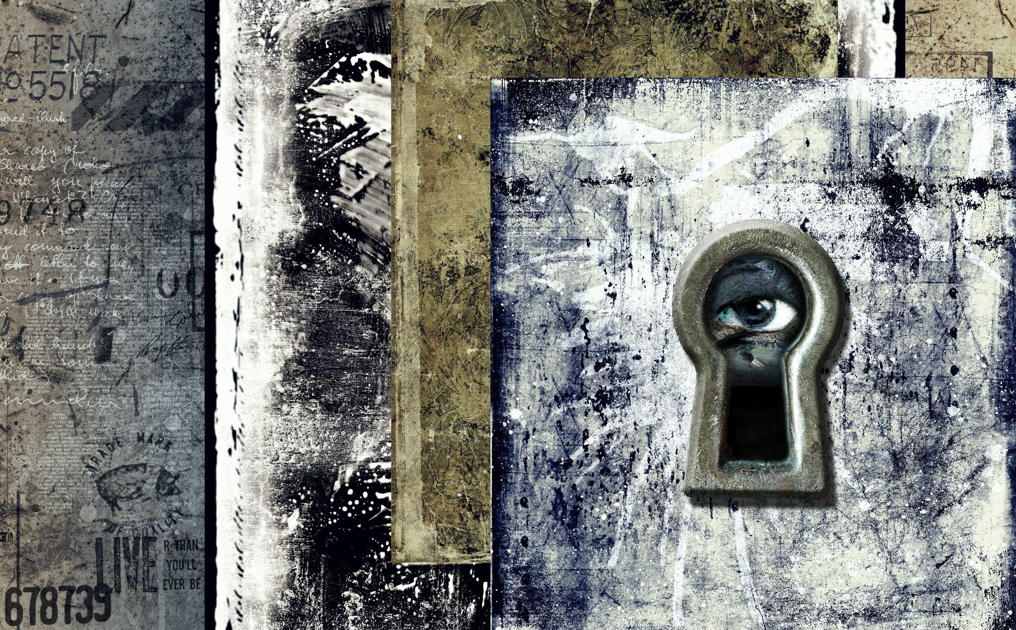 Big Brother watching you through the keyhole Big Brother watching you through the keyhole